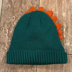 Carter's Green and Orange Dinosaur Beanie